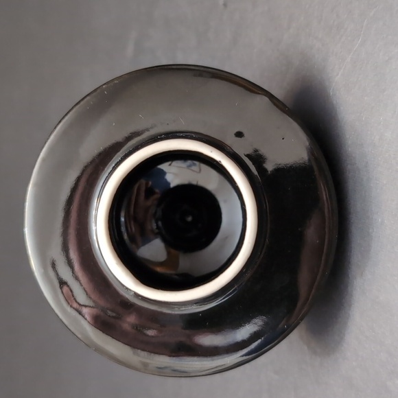 Vintage Japanese Art Of Chokin 24kt Gold Black Porcelain Lidded Jar. - Picture 7 of 11